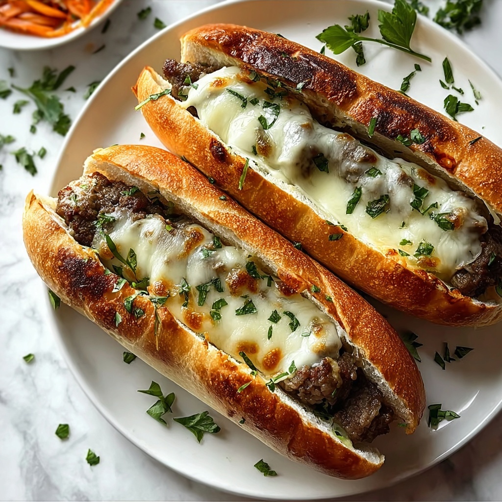 Philly Cheesesteak Stuffed Cheesy Breadsticks Recipe - Recipe Image