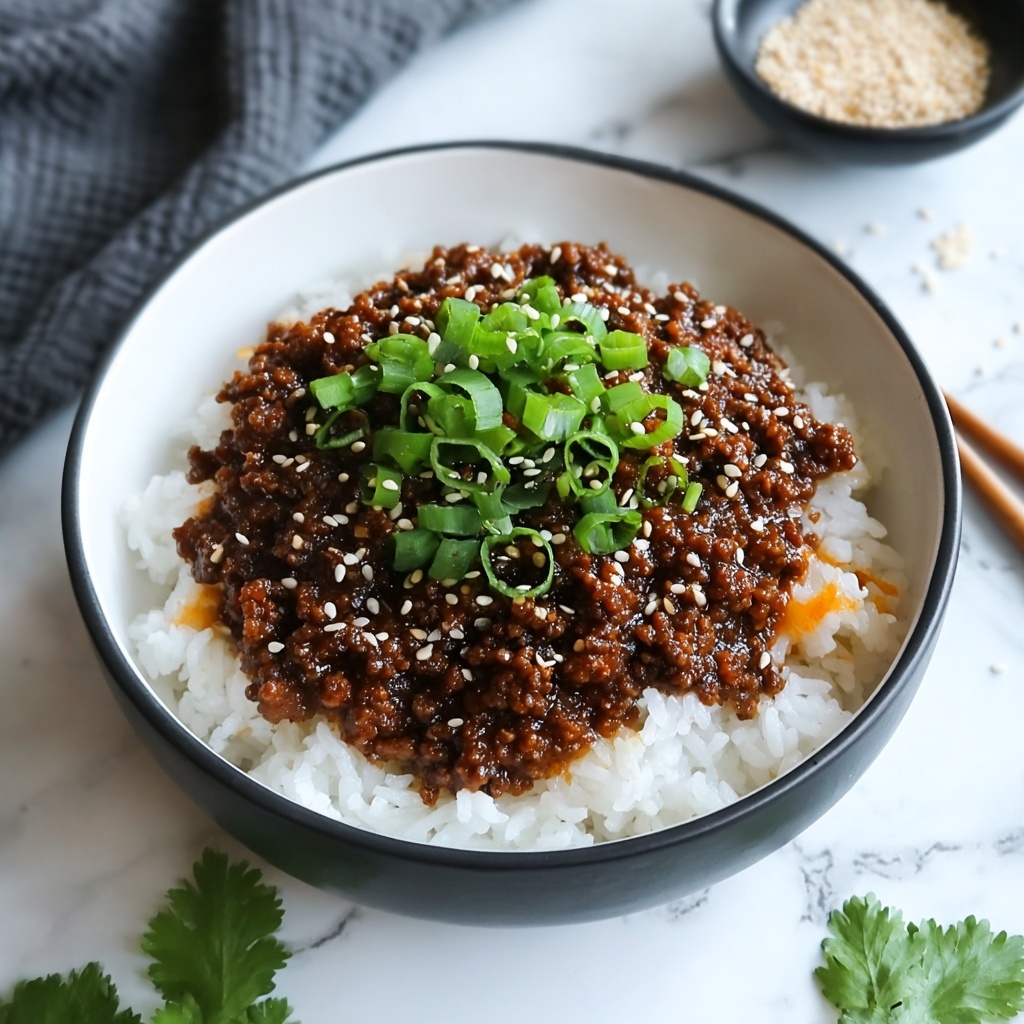 Korean Ground Beef Bowl Recipe - Recipe Image