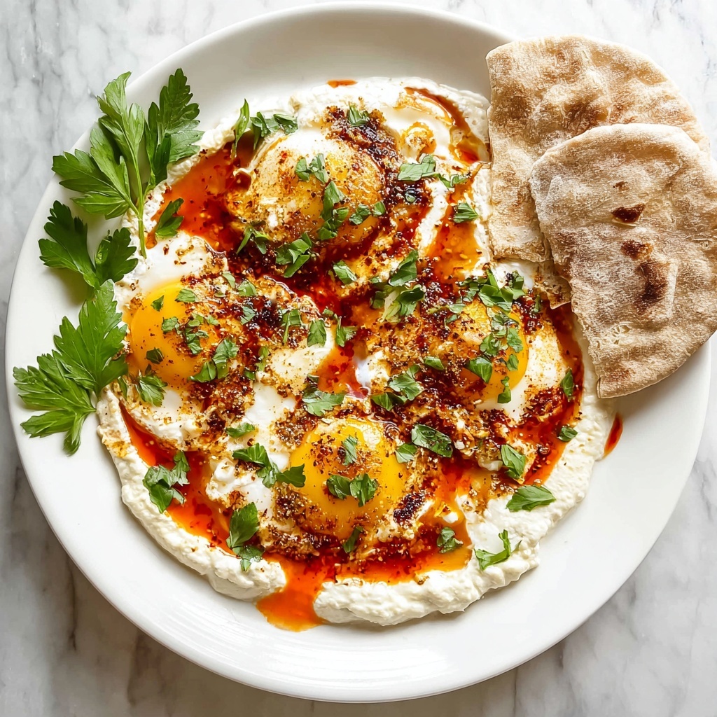 Cilbir (Turkish Eggs in Yogurt) Recipe - Recipe Image