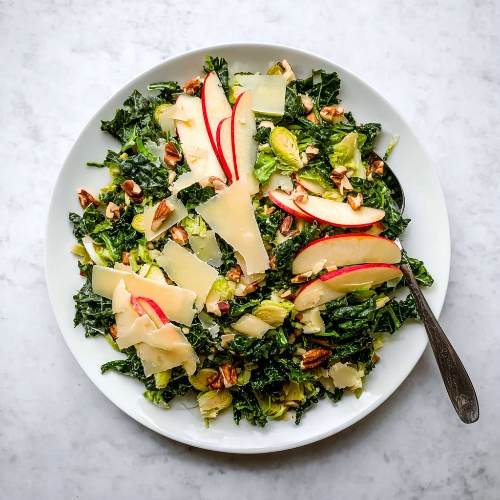 Brussels Sprout Kale Apple Salad Recipe - Recipe Image