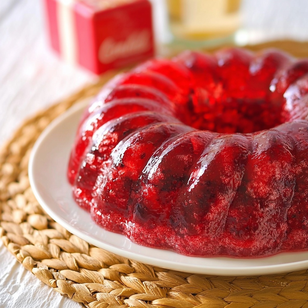 Coca-Cola Jello Salad with Cherries Recipe - Recipe Image