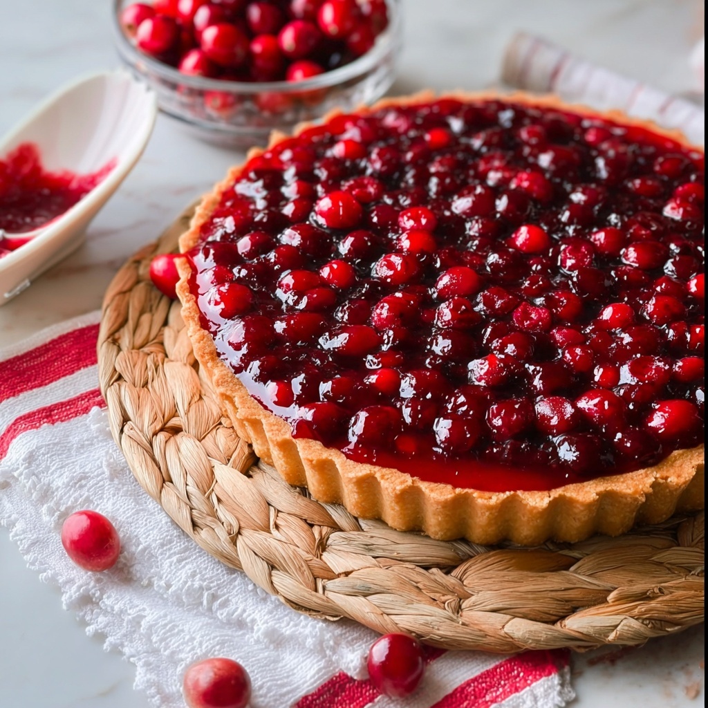 Brown-Butter Cranberry Tart Recipe - Recipe Image
