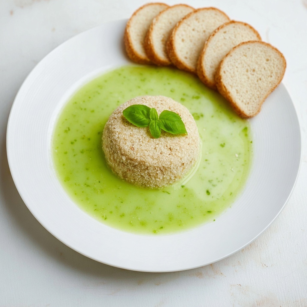 Parmesan Crusted Goat Cheese with Basil Oil Recipe - Recipe Image