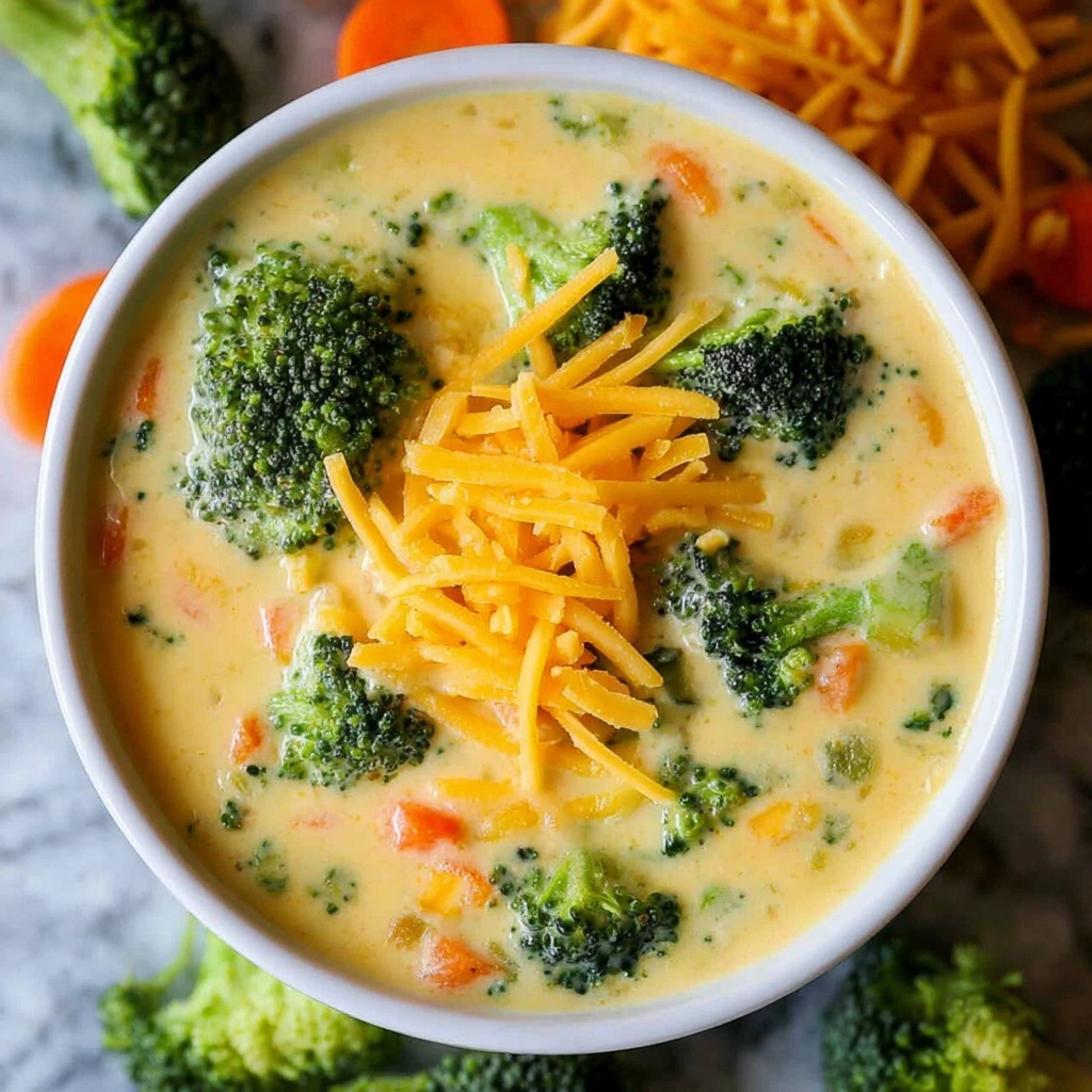 Easy Broccoli Cheese Soup Recipe - Recipe Image