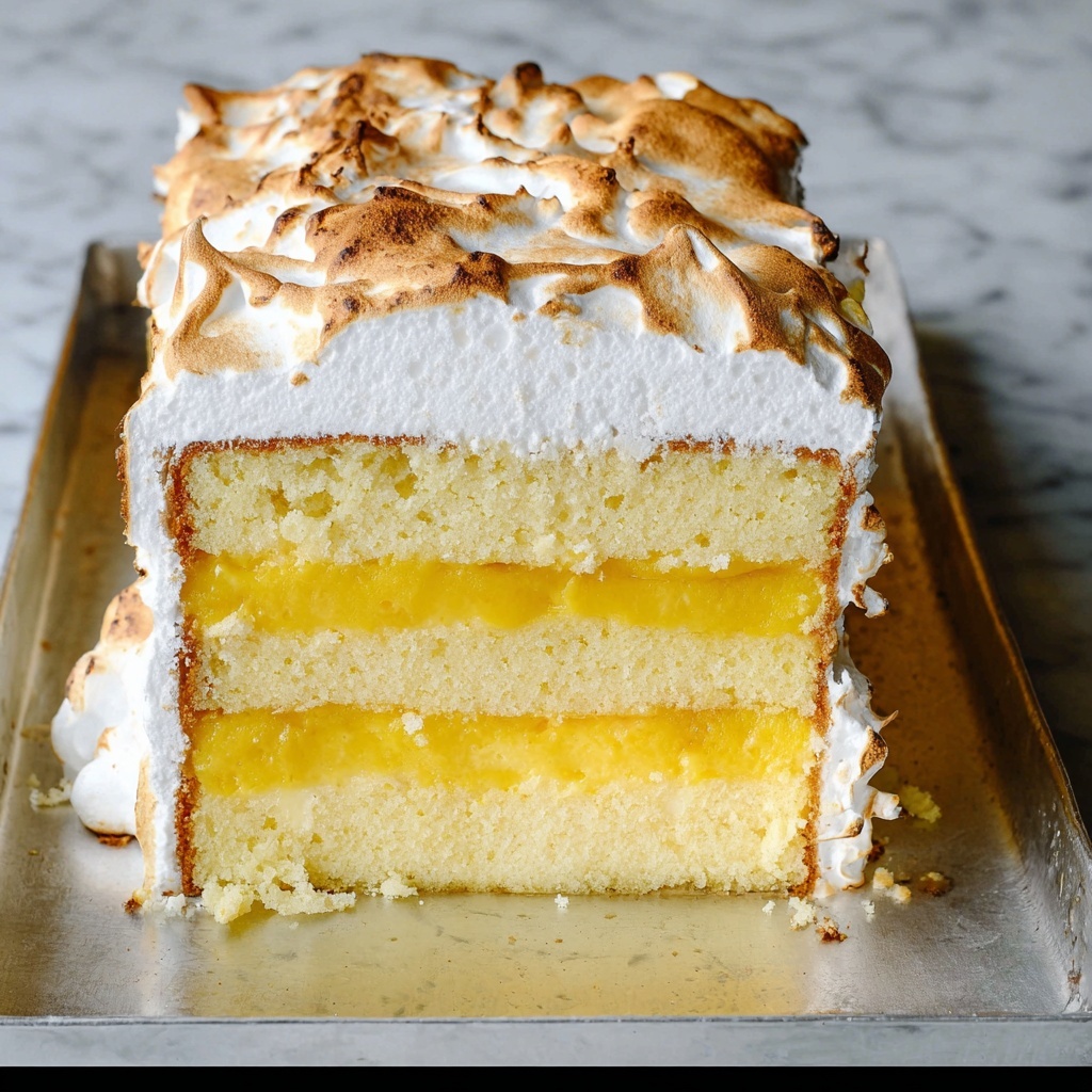 Lemon Meringue Cake Recipe - Recipe Image
