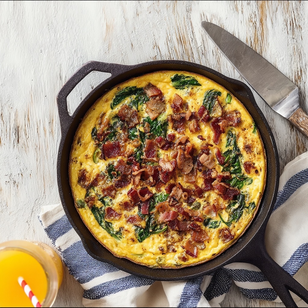 One Pan BLT Skillet Frittata Recipe - Recipe Image