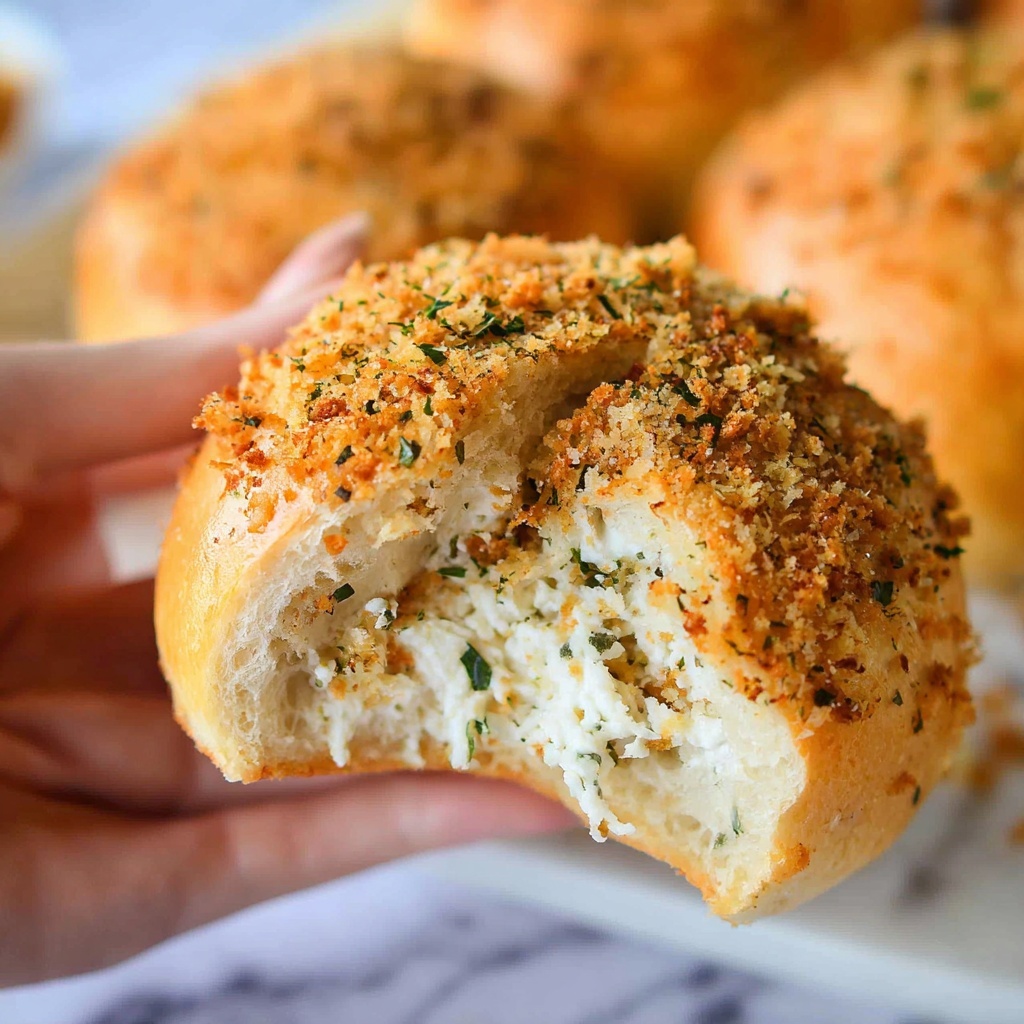 Chicken, Mushroom, and Cream Cheese Stuffed Rolls Recipe - Recipe Image