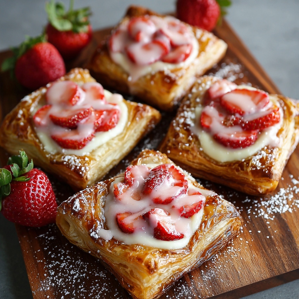 Strawberry Danish Puff Pastry Recipe - Recipe Image