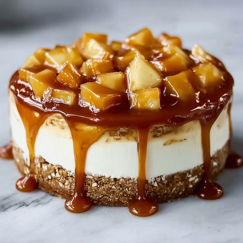 Indulgent Caramel Apple Cheesecake Recipe - Recipe Image