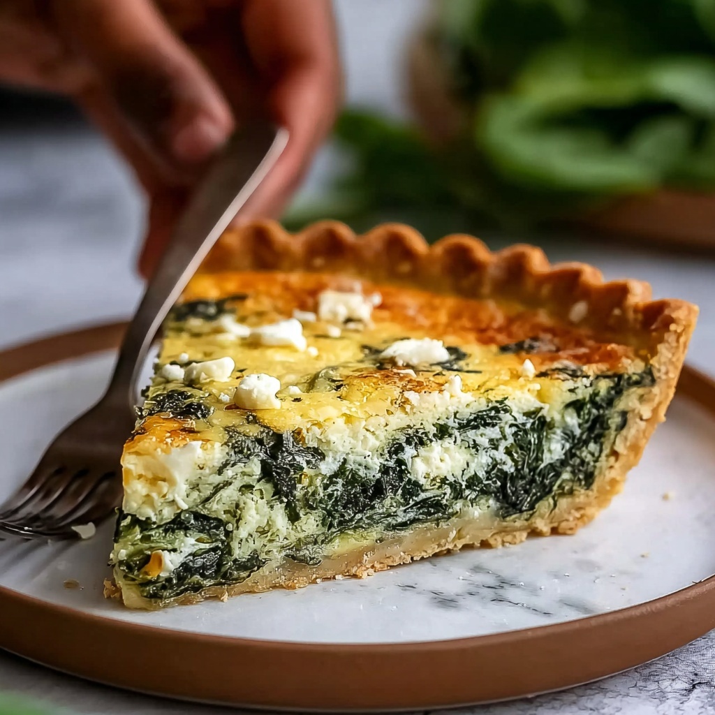 Spinach Feta Quiche Recipe - Recipe Image