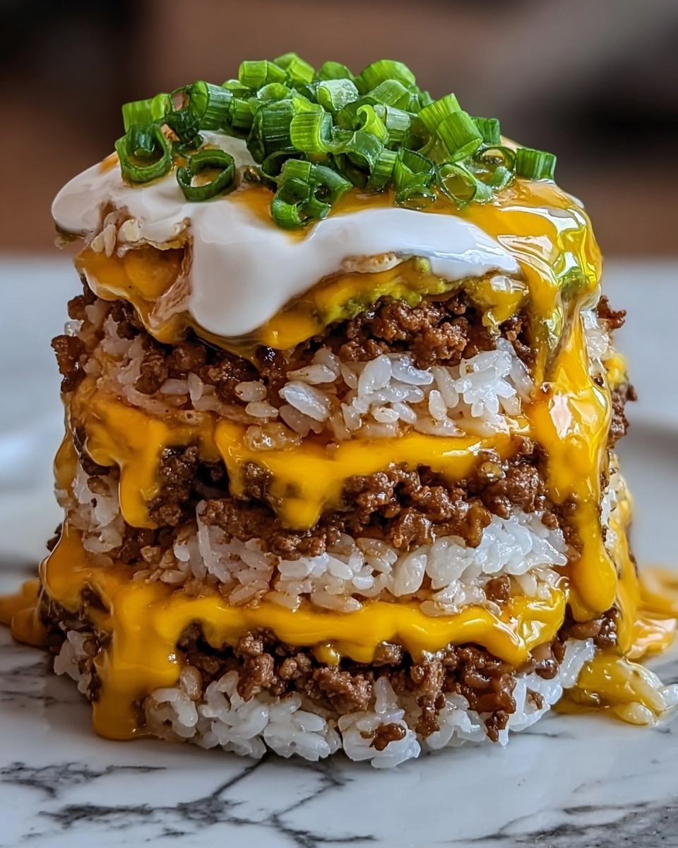 Bulgogi Chicken (or Beef) Rice Stack Recipe - Recipe Image