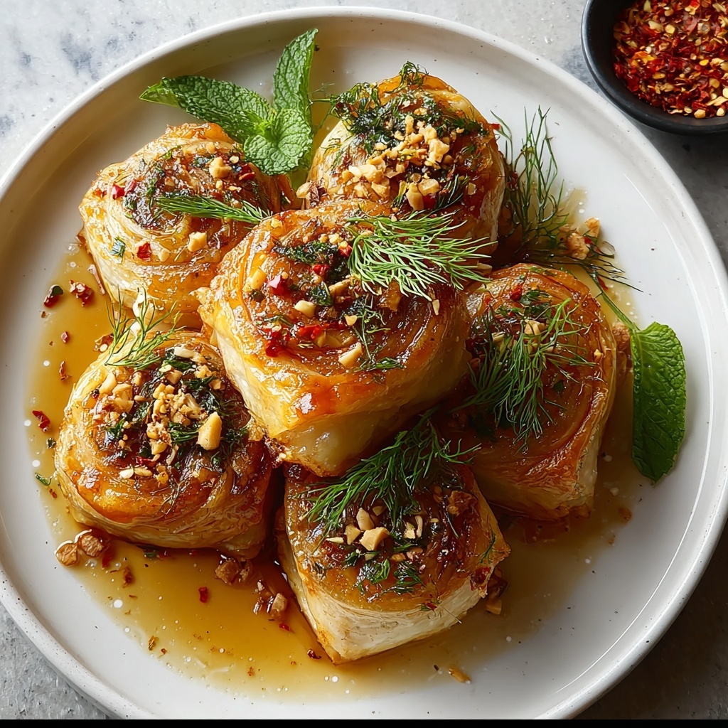Oven Fried Feta Rolls with Chili Honey Recipe - Recipe Image