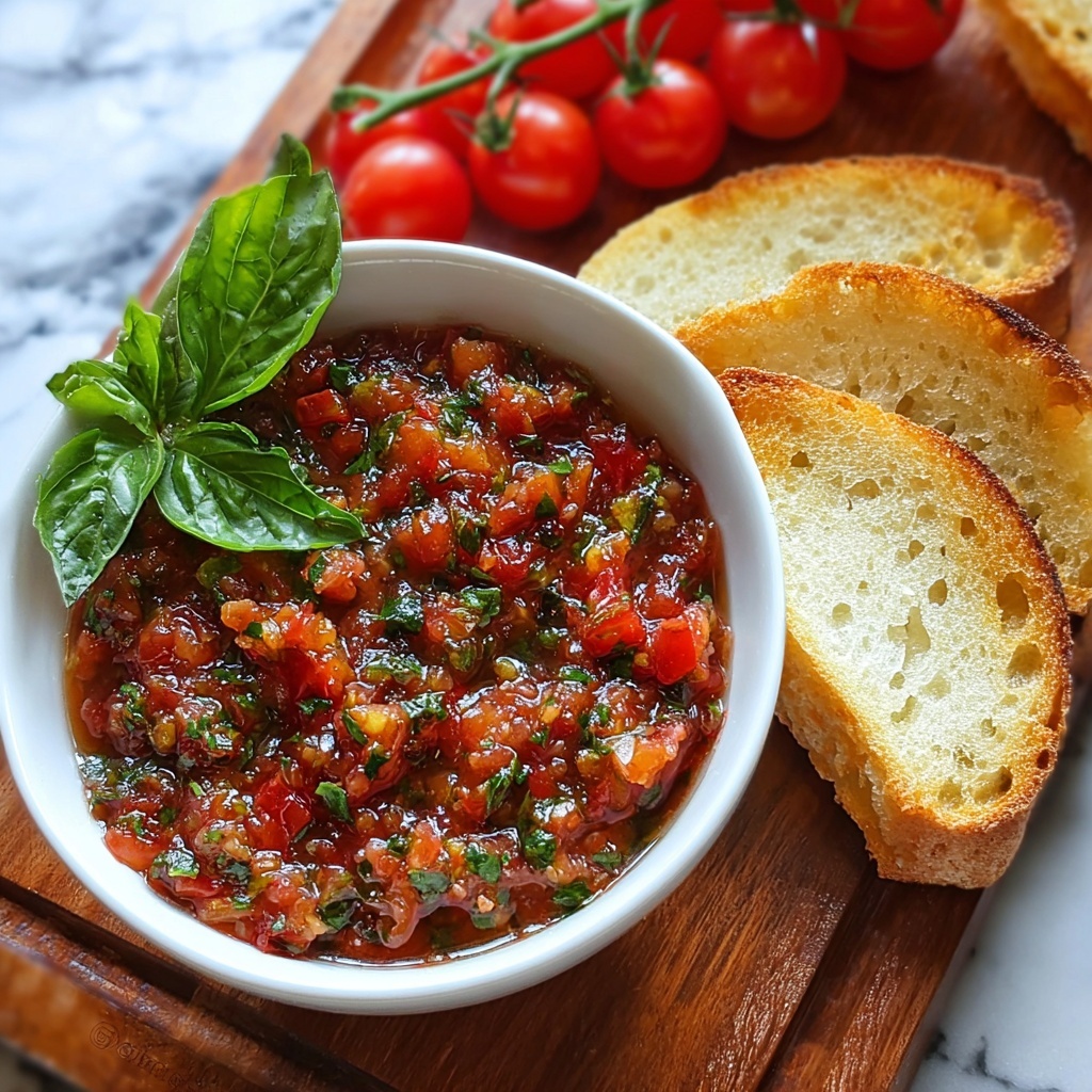 Savory Italian Tomato Bruschetta Dip Recipe - Recipe Image