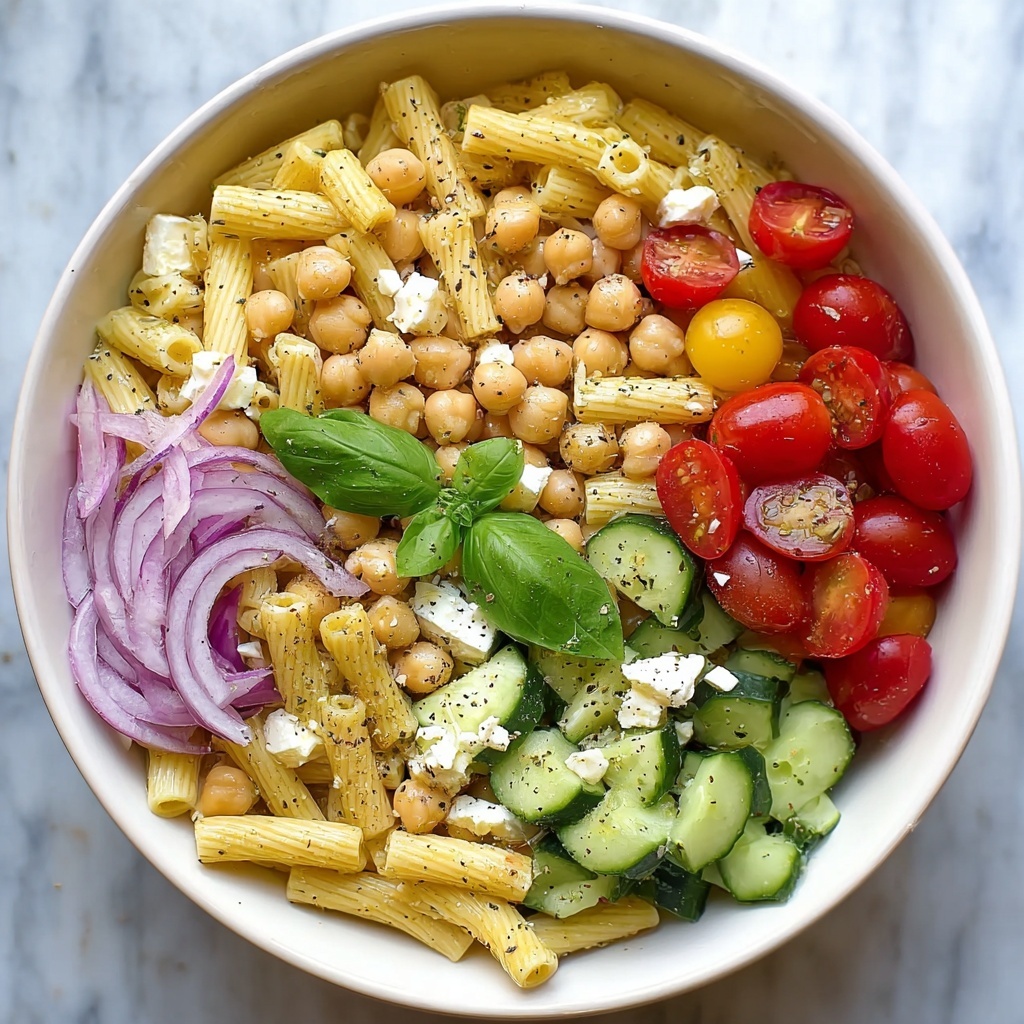High Protein Pasta Salad Recipe - Recipe Image