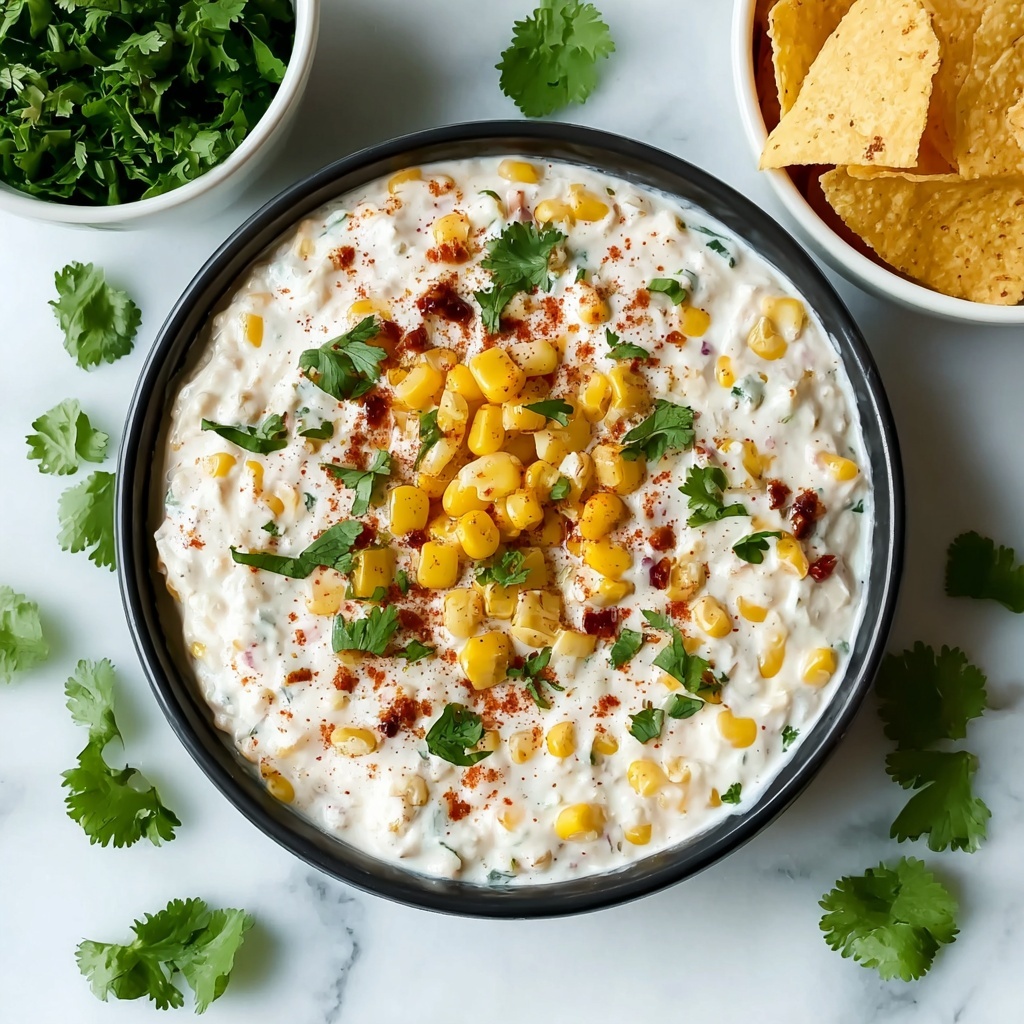 Baked Corn Dip with Green Chilies and Cheddar Recipe - Recipe Image