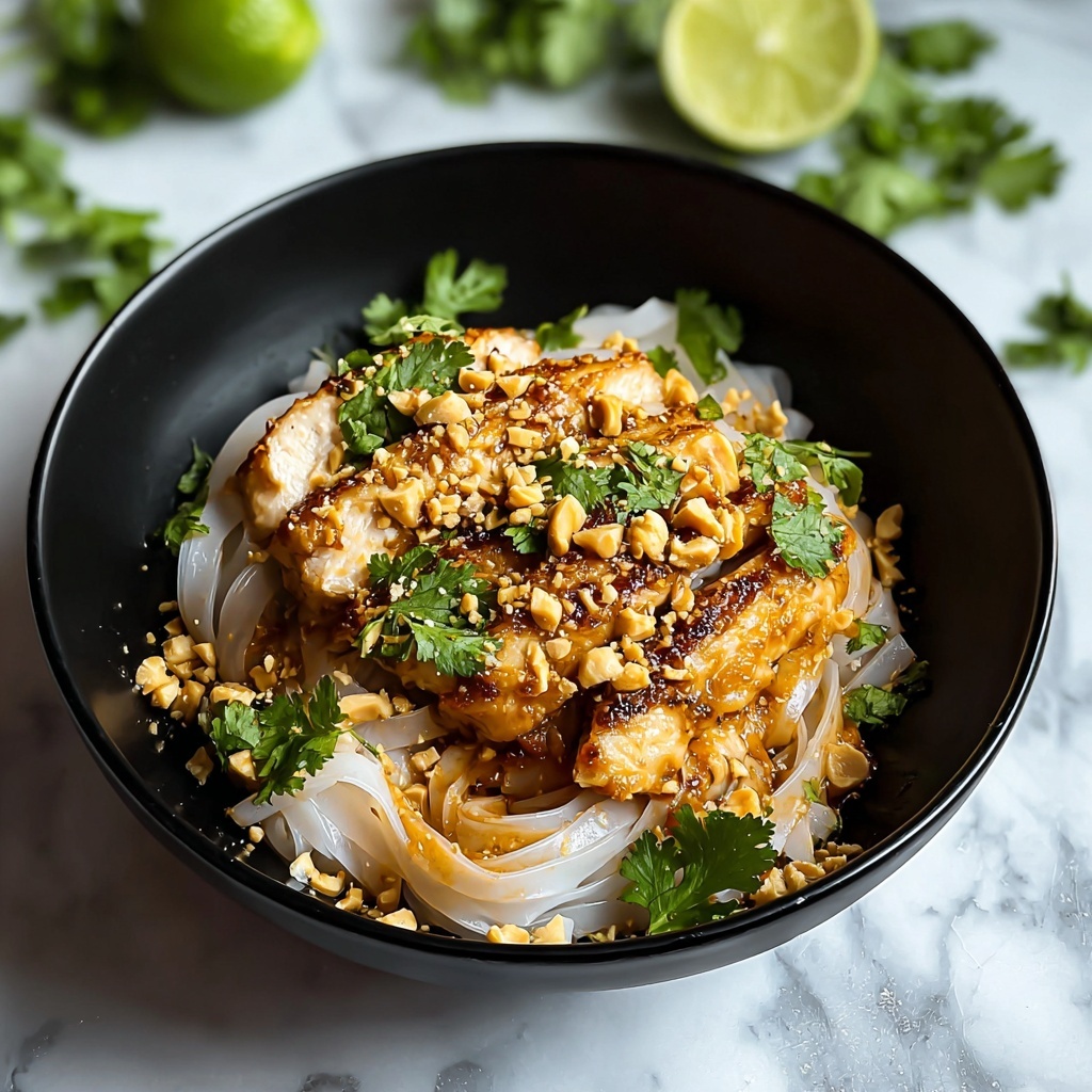 Garlic Butter Chicken Pad Thai Recipe - Recipe Image
