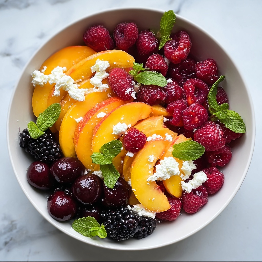 Peach Berry Fruit Salad Recipe - Recipe Image