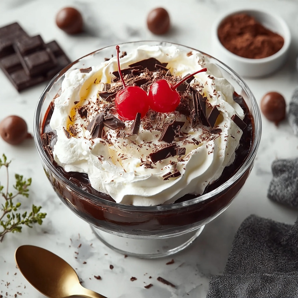 Chocolate Trifle with Cake, Pudding, and Fresh Berries Recipe - Recipe Image