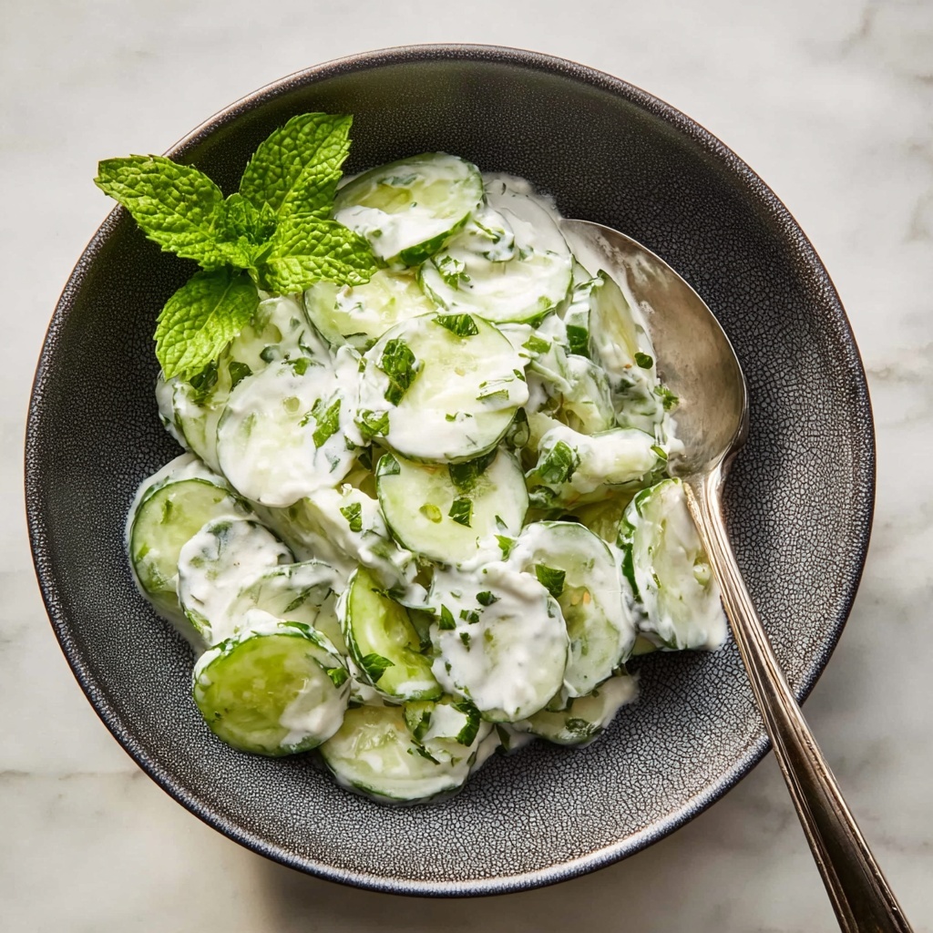 Turkish Cucumber Salad with Yogurt, Mint, and Dill Recipe - Recipe Image