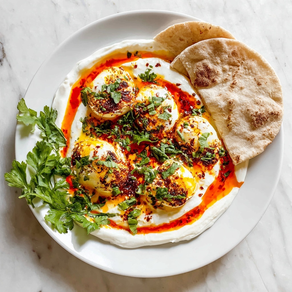 Cilbir (Turkish Eggs in Yogurt) Recipe - Recipe Image