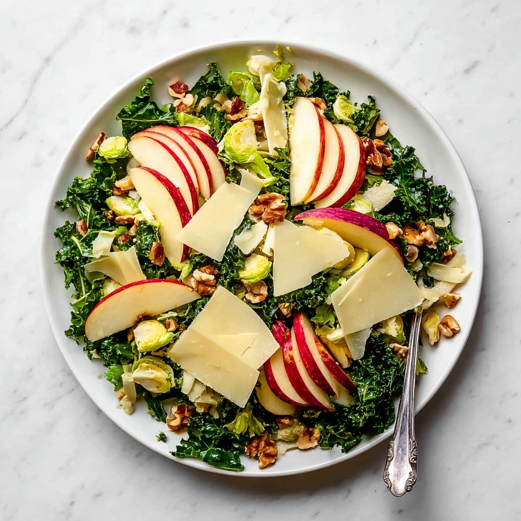 Brussels Sprout Kale Apple Salad Recipe - Recipe Image