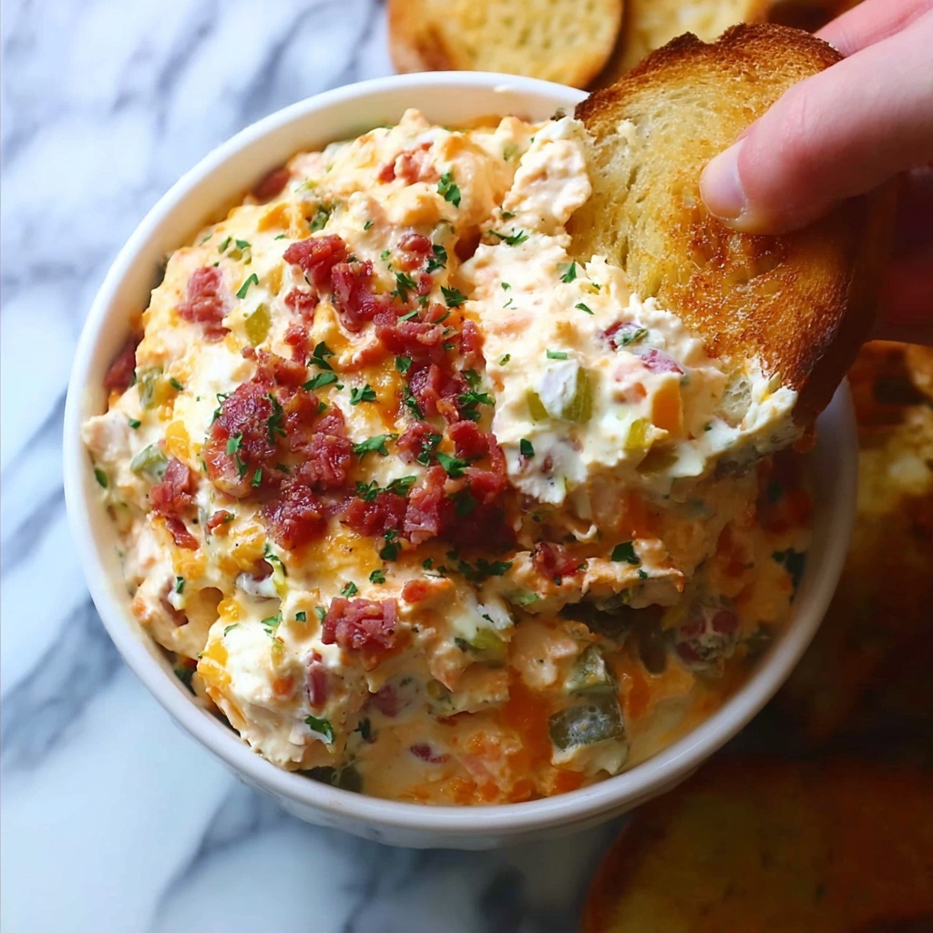 Easy Mardi Gras Hot Muffuletta Dip Recipe - Recipe Image