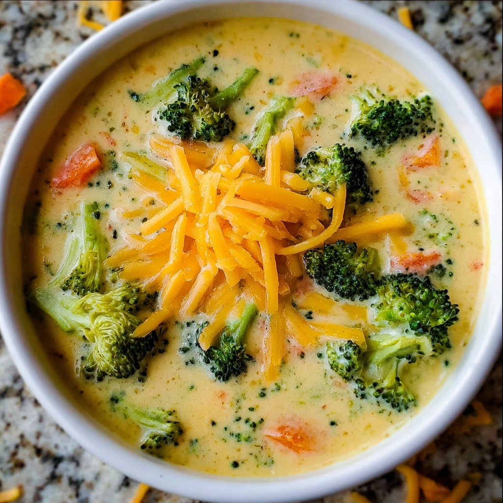 Easy Broccoli Cheese Soup Recipe - Recipe Image