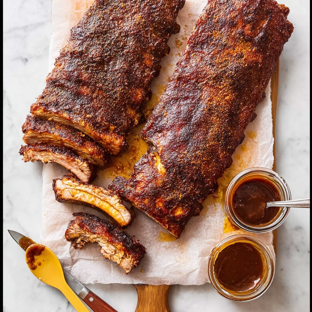 Grilled St. Louis Ribs with Homemade Barbecue Sauce Recipe - Recipe Image