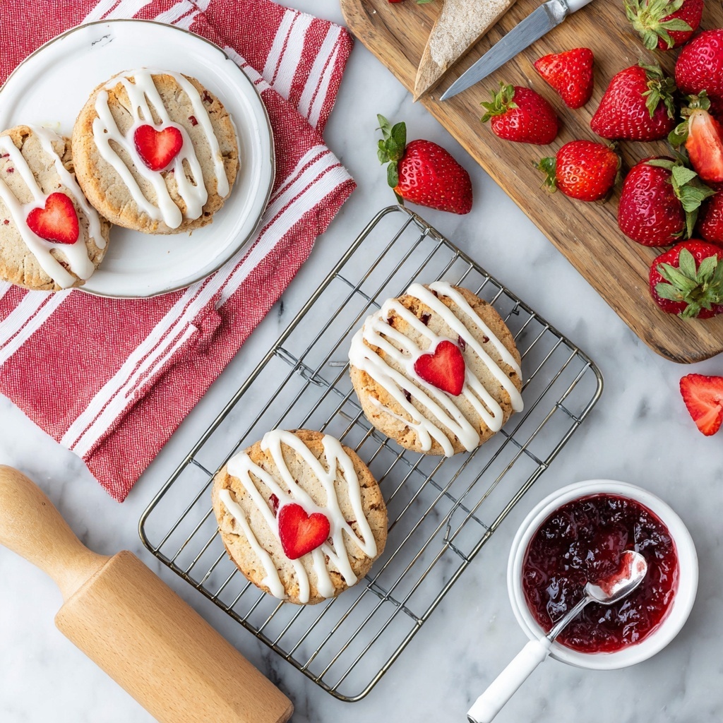 Strawberry Cinnamon Roll Cookies Recipe - Recipe Image