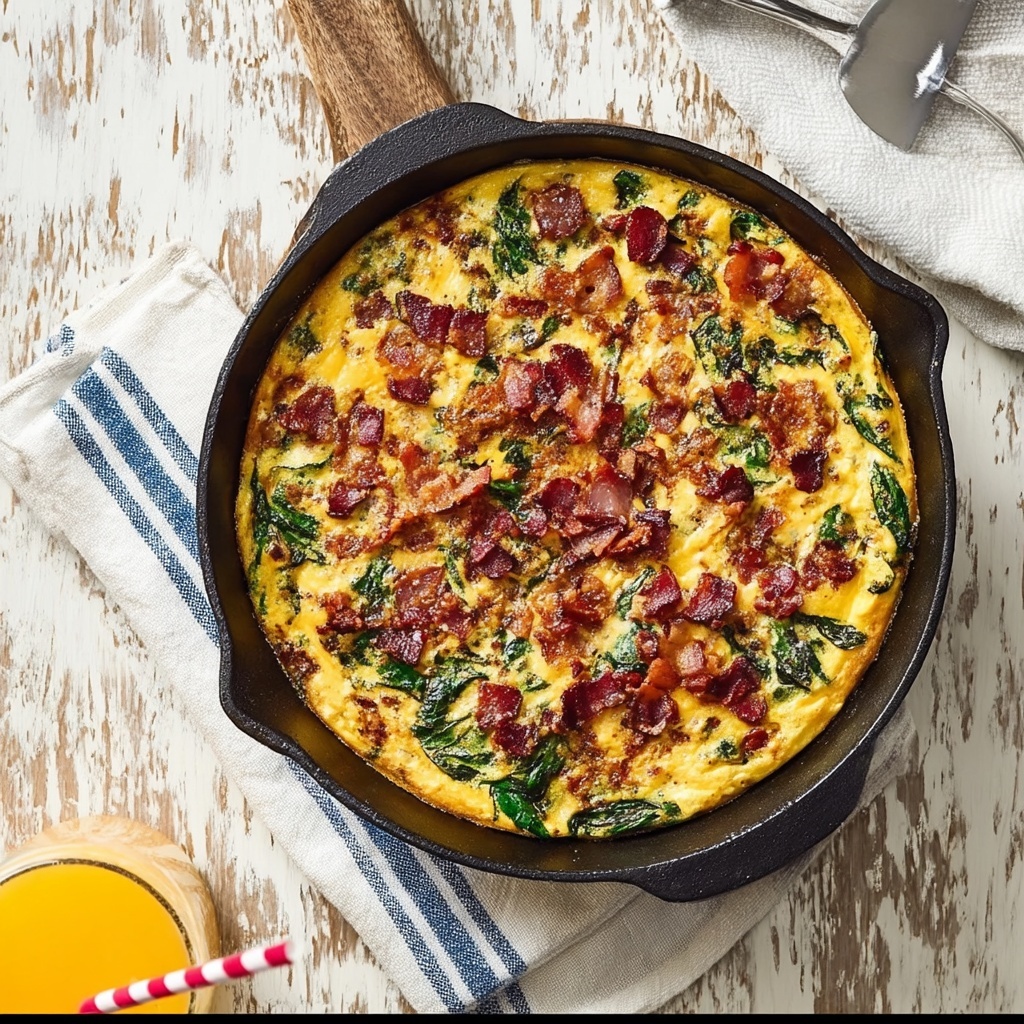 One Pan BLT Skillet Frittata Recipe - Recipe Image
