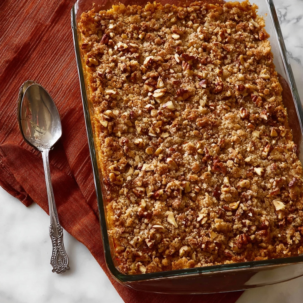 Terry's Traditional Sweet Potato Casserole with Pecan Topping Recipe - Recipe Image