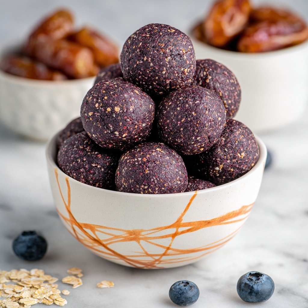 Blueberry Energy Balls Recipe - Recipe Image