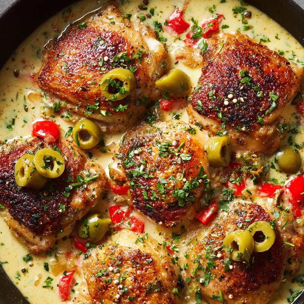 Creamy Pepperoncini Chicken Skillet Recipe - Recipe Image