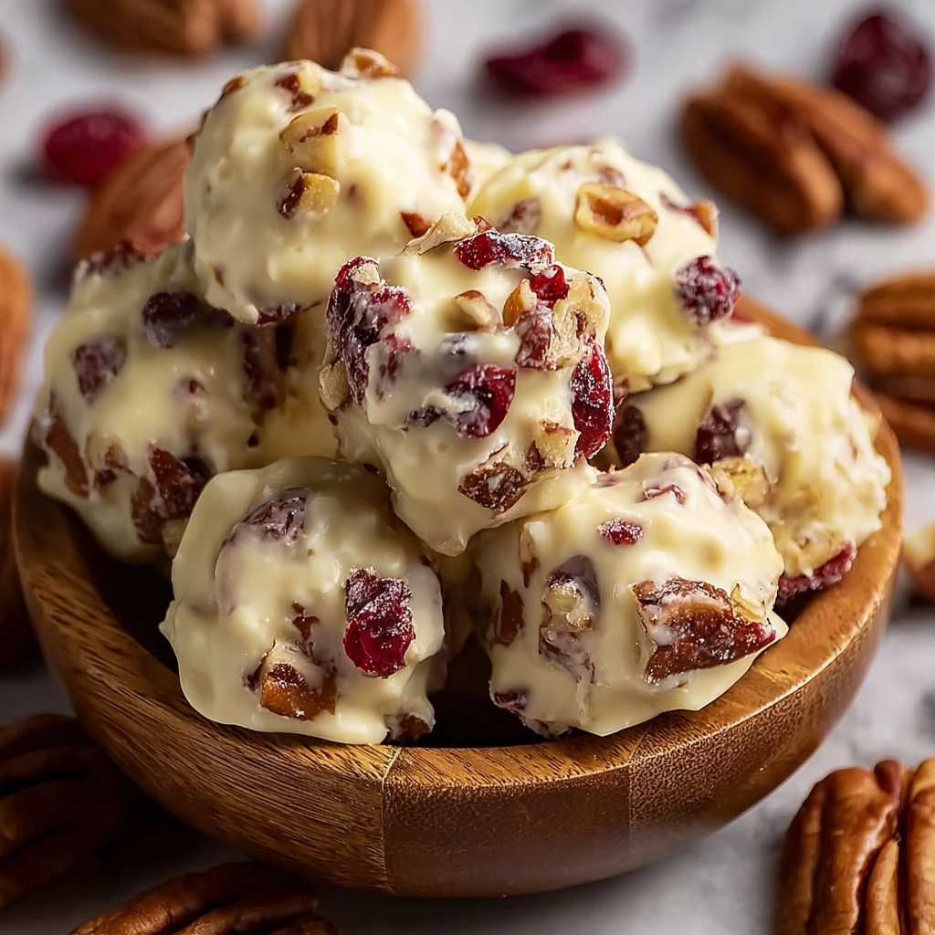 White Chocolate Cranberry Pecan Clusters Recipe - Recipe Image
