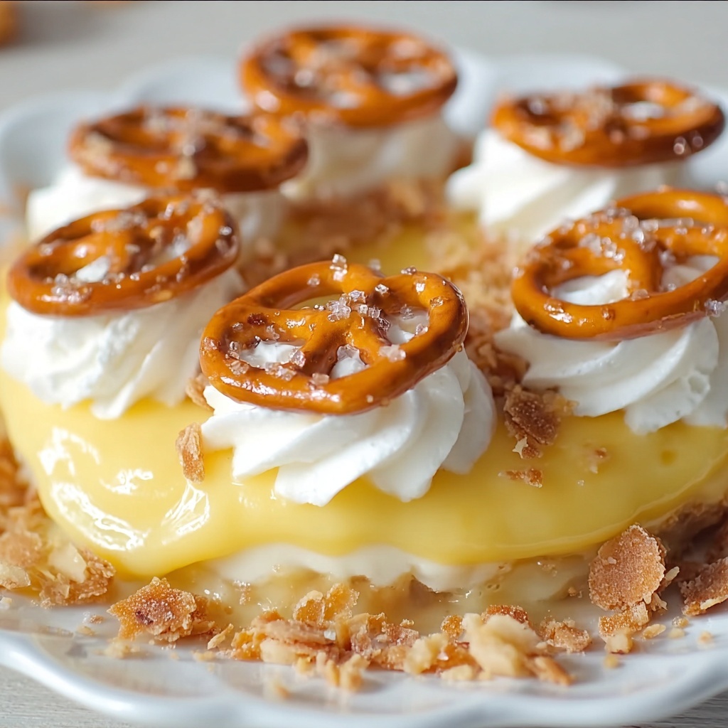 Lemon Pretzel Salad Recipe - Recipe Image