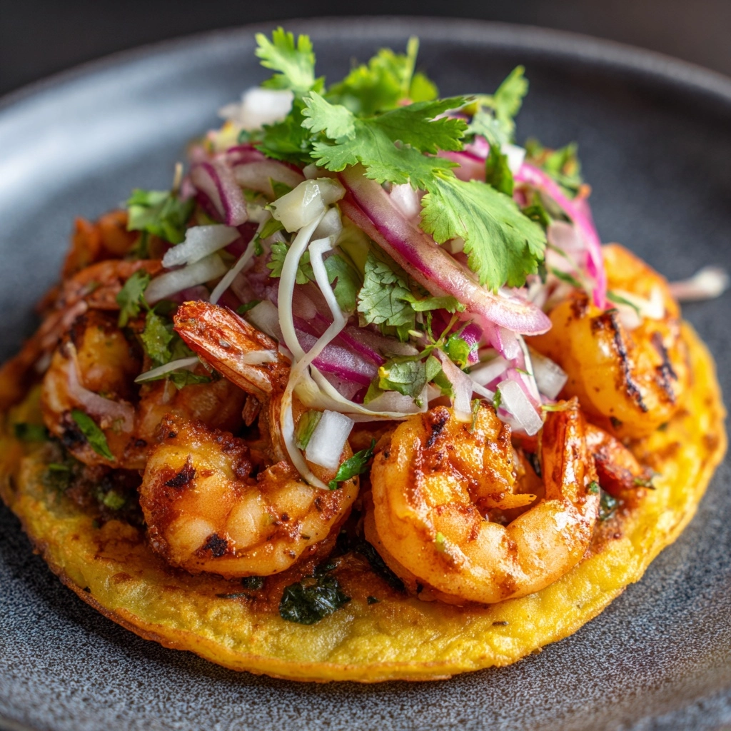 Coconut Shrimp Ceviche Tostadas Recipe - Recipe Image