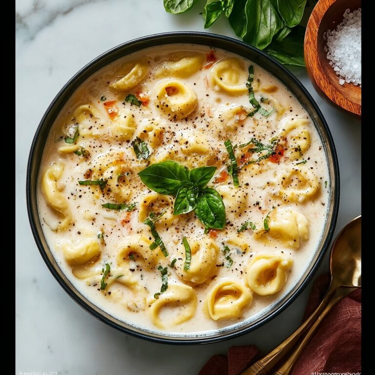 Crockpot Creamy Tortellini with Italian Sausage and Spinach Recipe