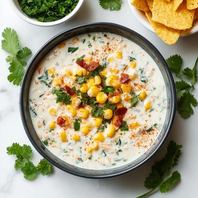 Baked Corn Dip with Green Chilies and Cheddar Recipe