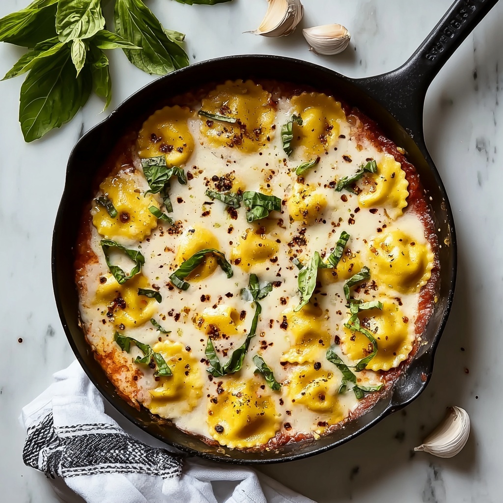 Creamy Olive Garden Ravioli Carbonara Recipe - Recipe Image