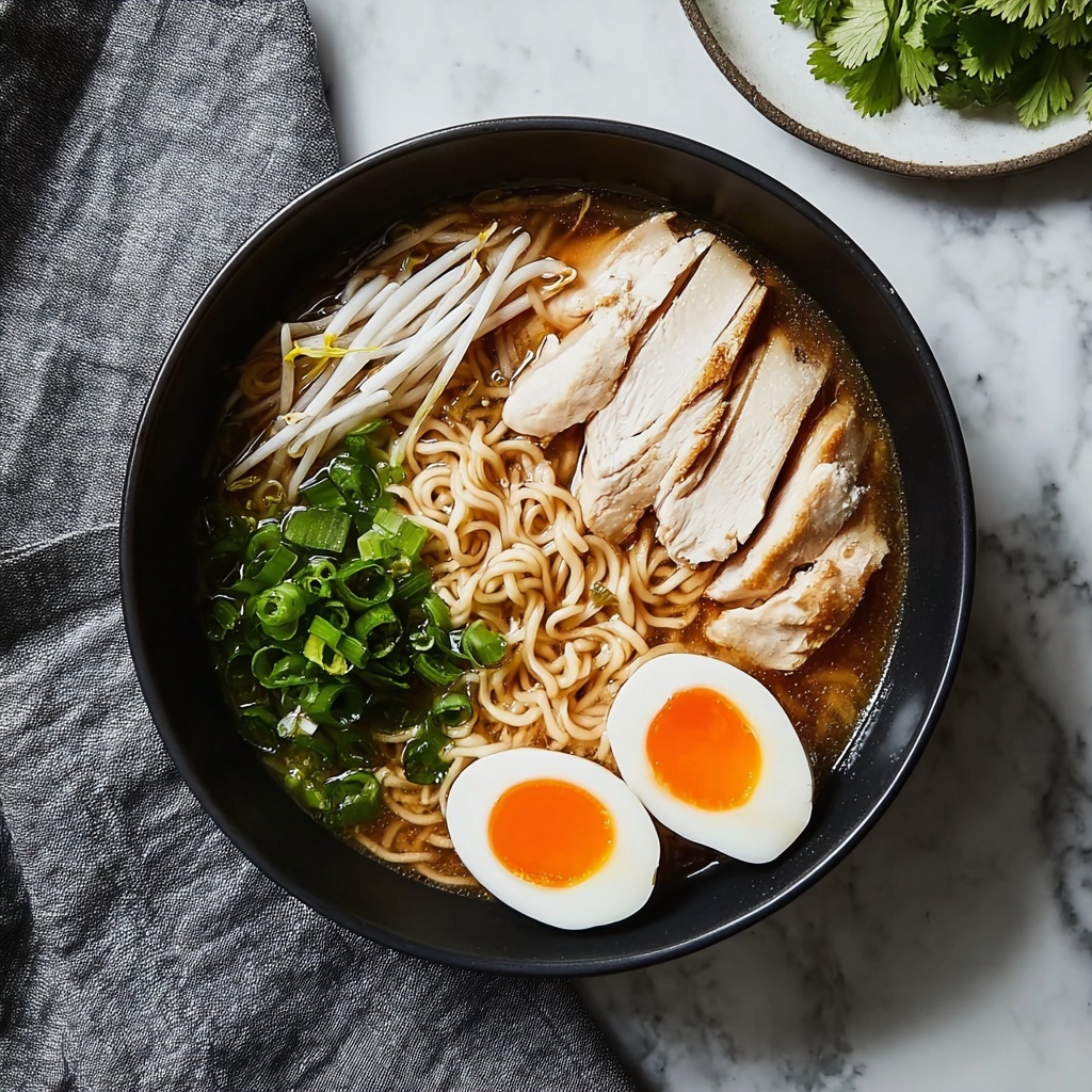 Homemade Chicken Ramen Noodle Soup Recipe - Recipe Image