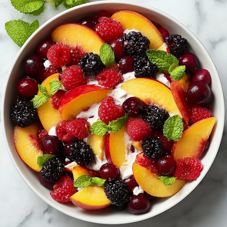 Peach Berry Fruit Salad Recipe