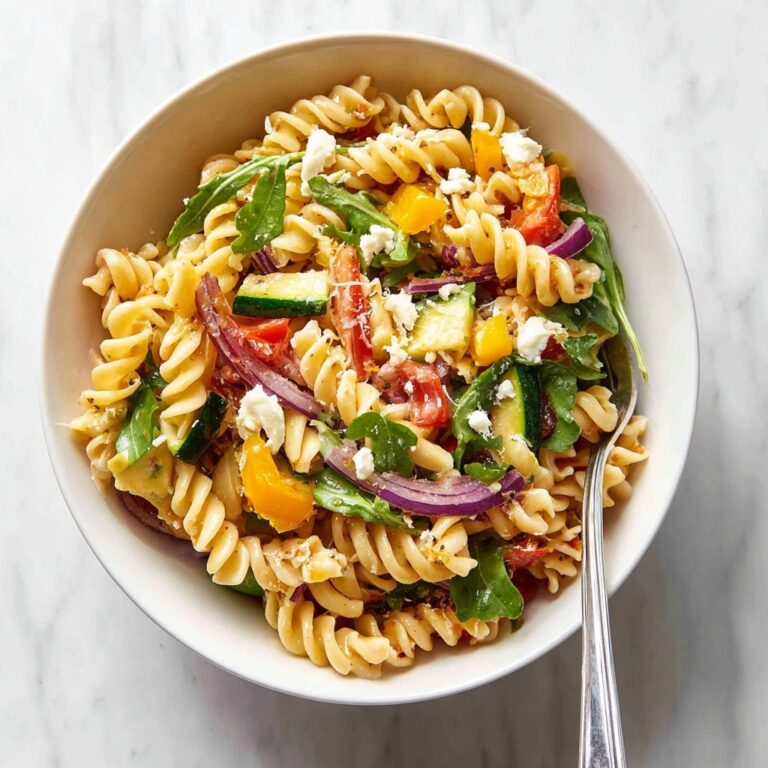 Roasted Veggie Pasta with Feta Recipe