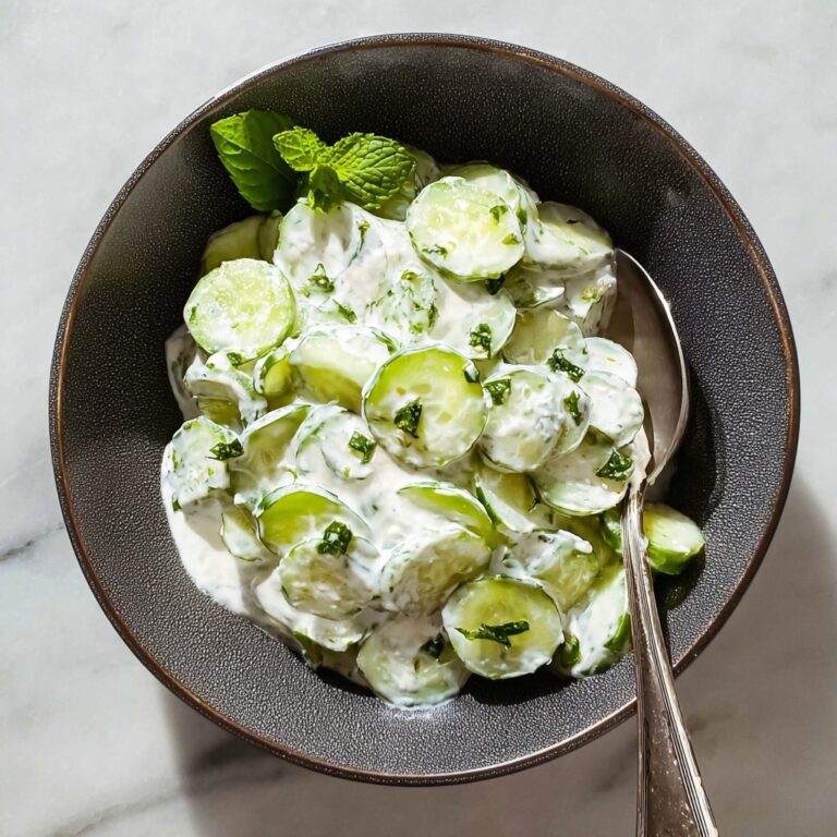 Turkish Cucumber Salad with Yogurt, Mint, and Dill Recipe