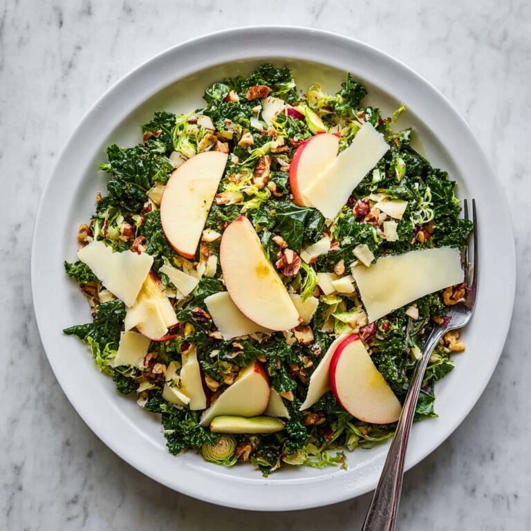Brussels Sprout Kale Apple Salad Recipe