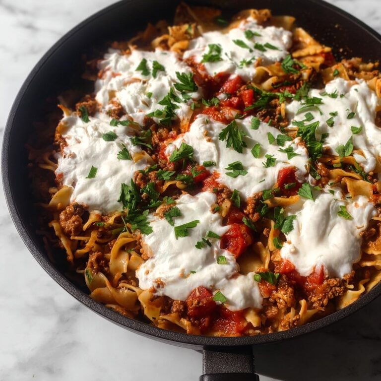 Easy Skillet Lasagna with Italian Sausage Recipe