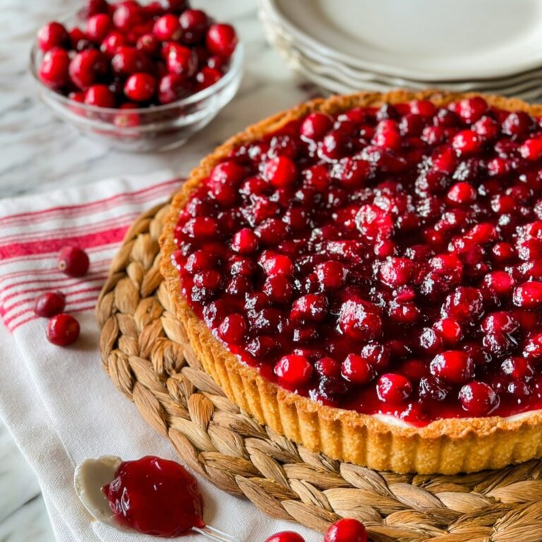 Brown-Butter Cranberry Tart Recipe