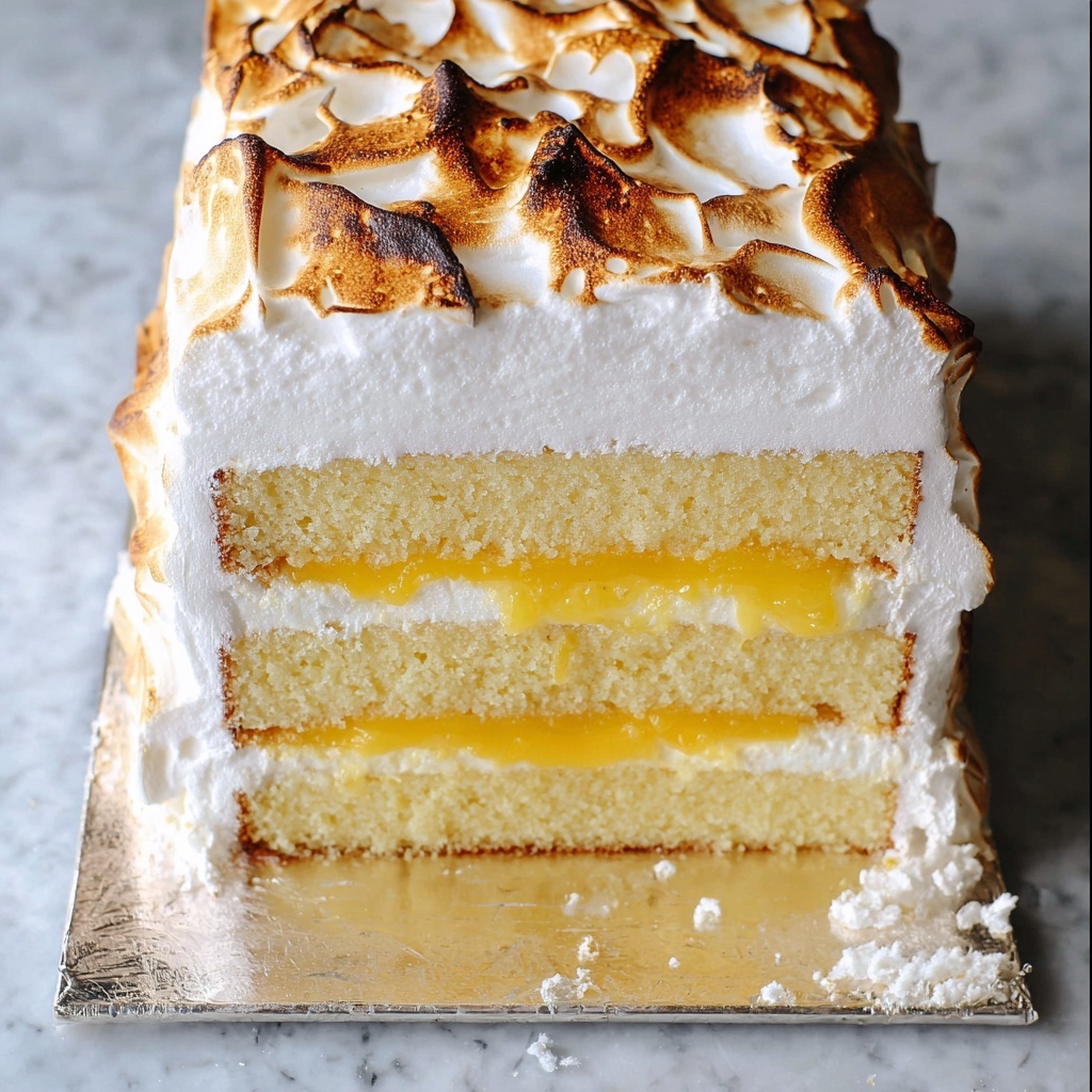 Lemon Meringue Cake Recipe - Recipe Image