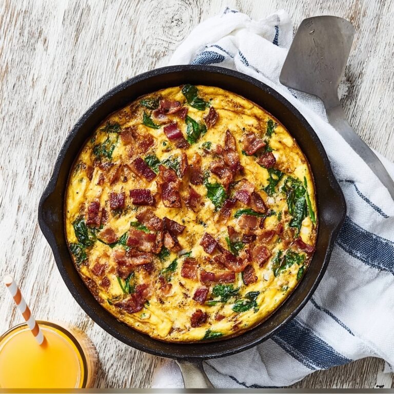 One Pan BLT Skillet Frittata Recipe