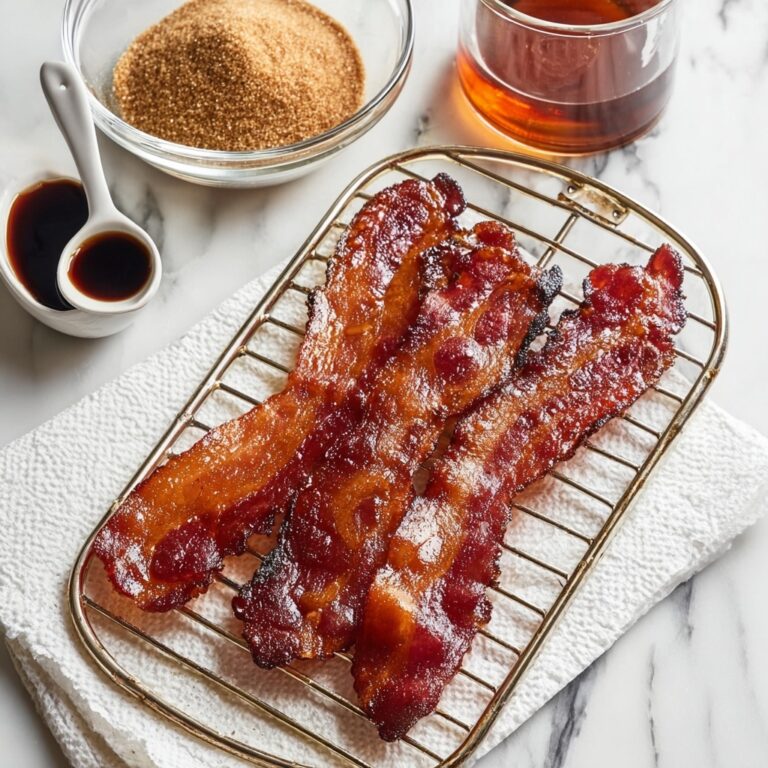 Oven Baked Candied Whiskey Bacon Recipe