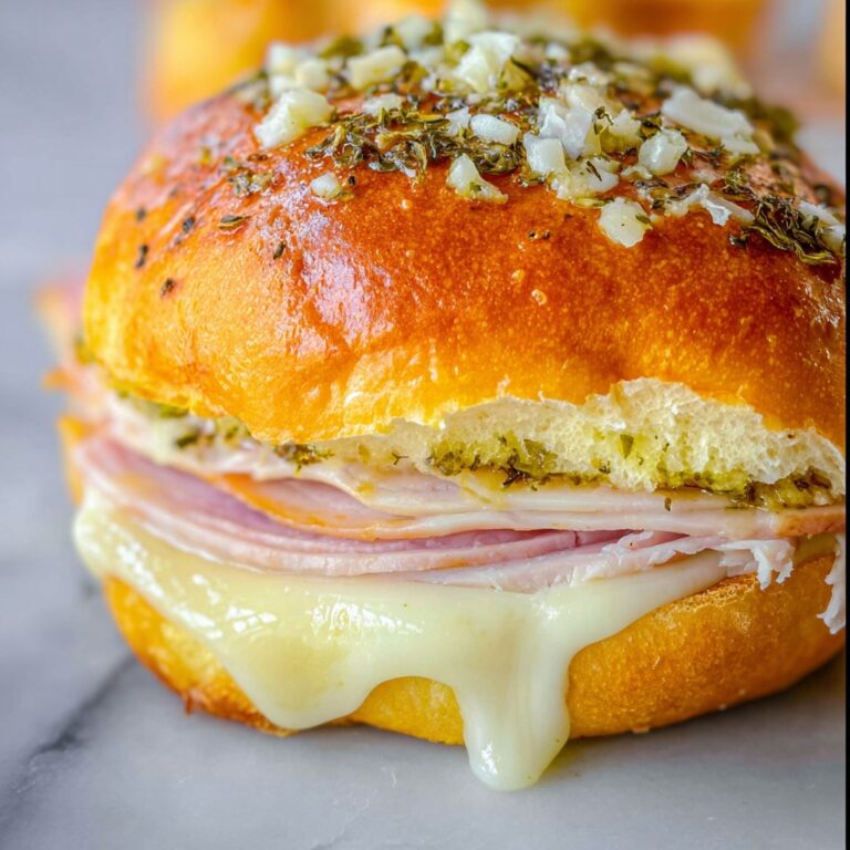 Canadian Bacon and Havarti Cheese Sliders with Pesto Glaze Recipe